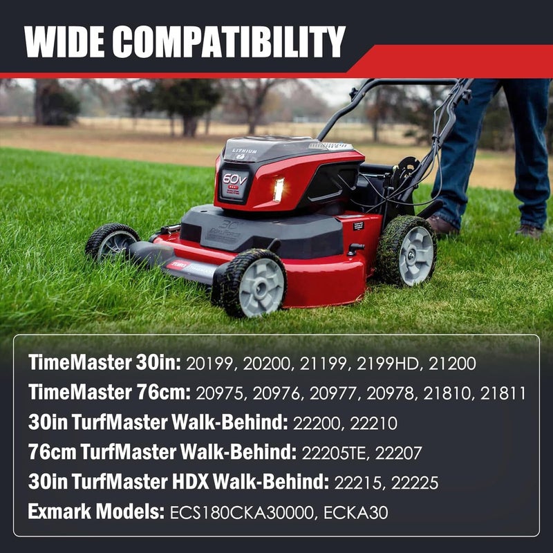 Xiaoyudou 131-4529 125-2532 Mower Idler Pulley with 120-3335 Belt & 121-9100 Sprocket Kit Fit for Toro 30" Deck Mower TimeMaster TurfMaster Walk-Behind Exmark Models Replaces 131-4509 120-1920 120-7042 - Image 3